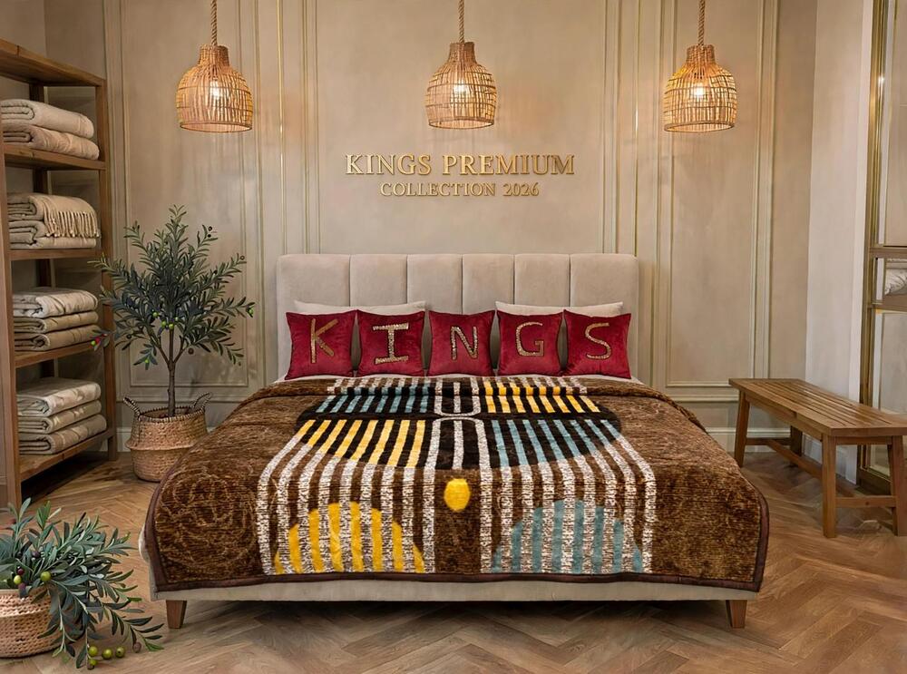 Brown Yellow Grace Premium Soft 1.7 kg Single Bed Single Ply Blanket