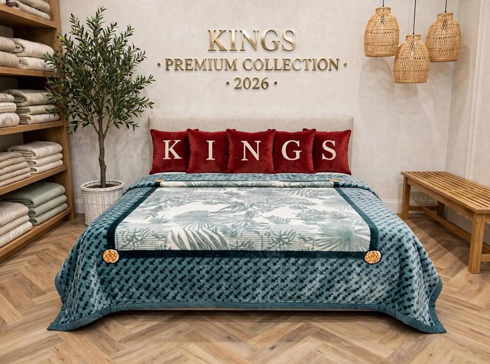 Grey Premium Soft 5 Kg Double Bed Double Ply Blankets