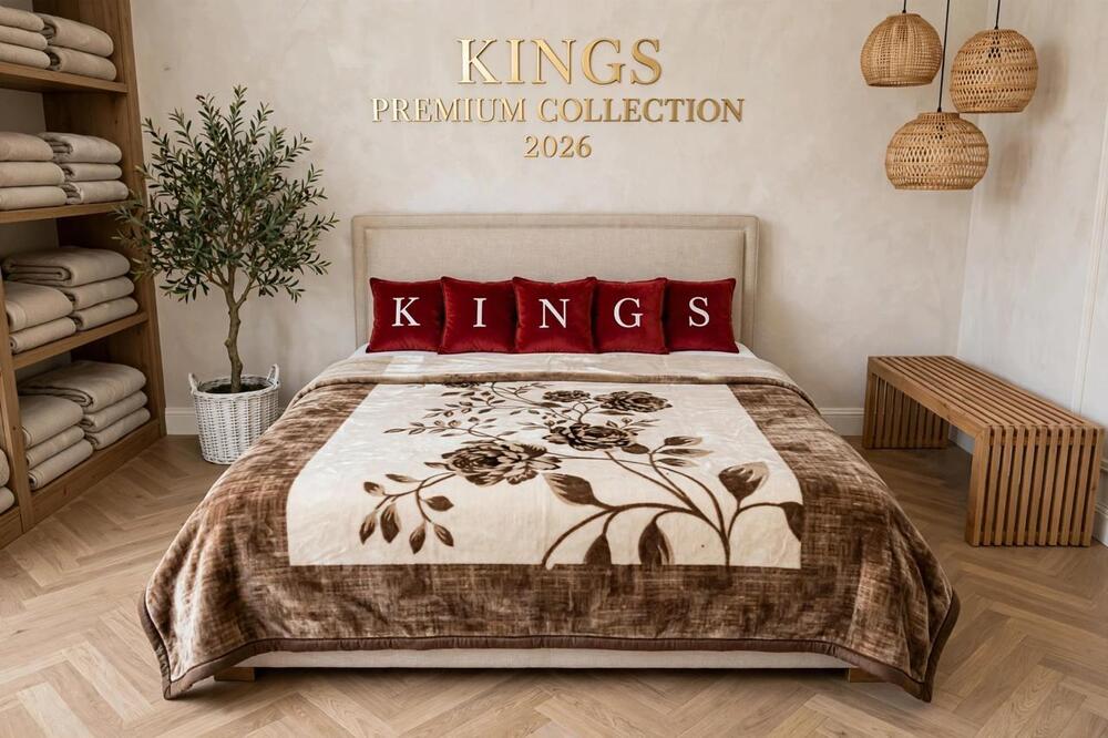 Beige Pink King Size 3.2 Kg Single Bed Blankets