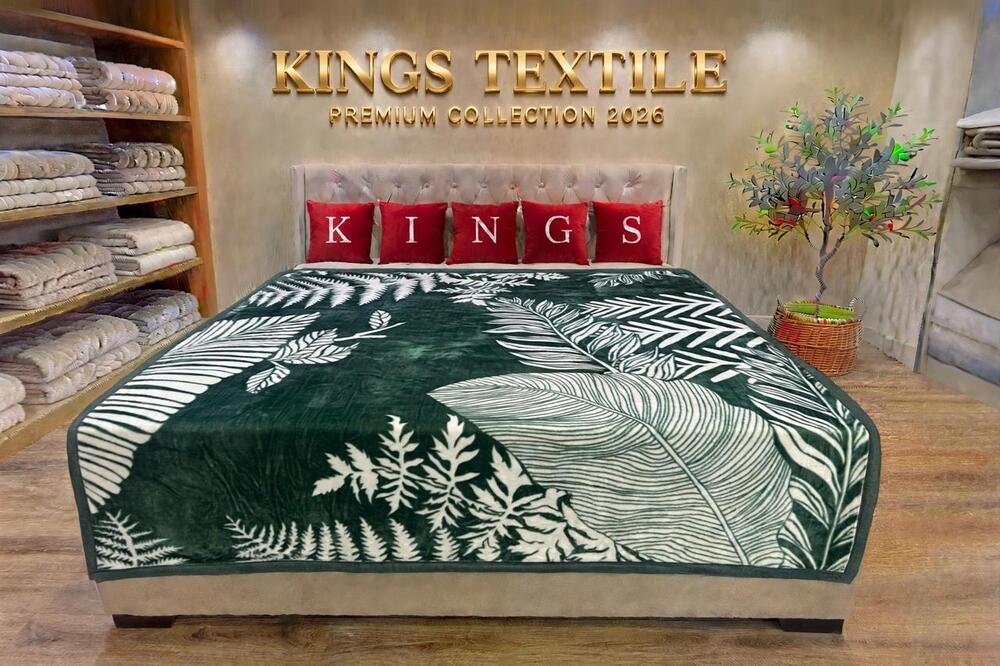 Emerald Green Super Soft 4.4 kg Double Bed King Size Blanket