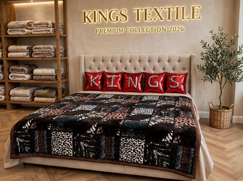 Azure Garden 5 KG Double Bed Double Ply Blanket