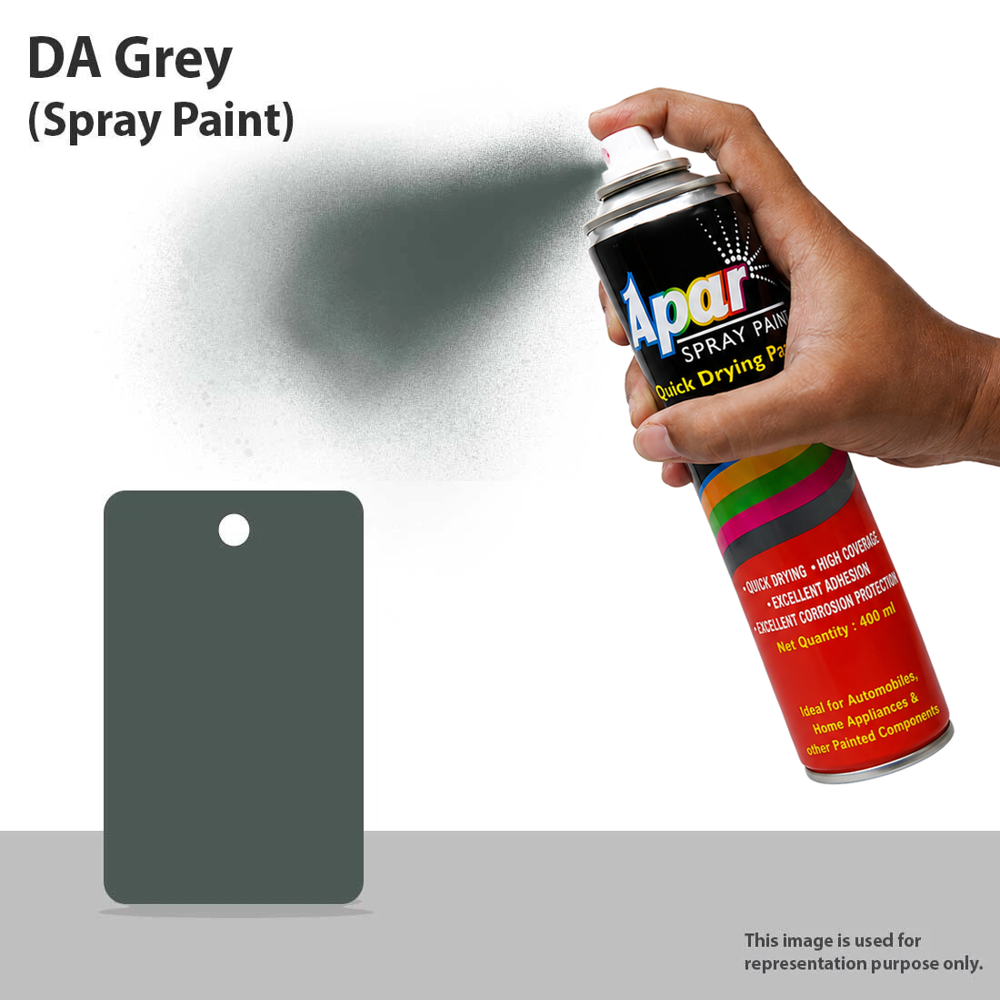 Apar Spray Paint DA Grey - 400 ml, For Industrial coatings and paintings works etc.
