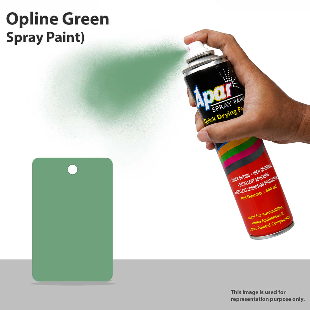 Apar Spray Paint Opline Green - 400 ml, For Industrial coatings and paintings works etc.