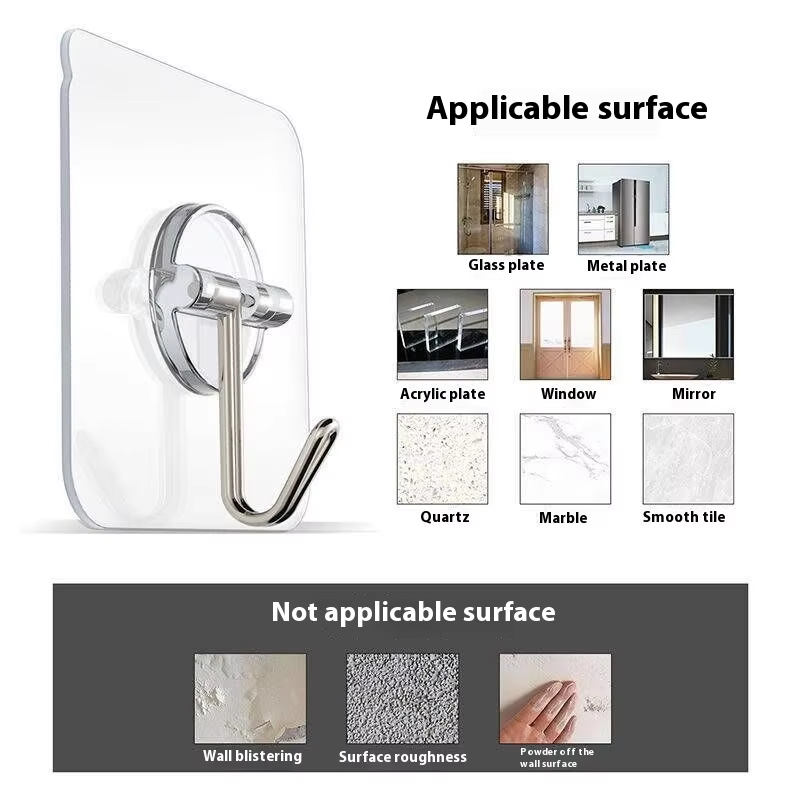 transparent round hook