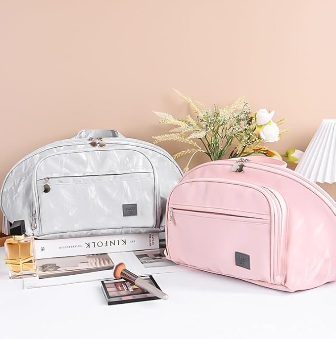 LARGE WIDE OPEN TRAVEL COSMETIC BAG