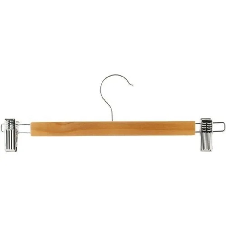 2 Clip Wooden Cloth Hanger