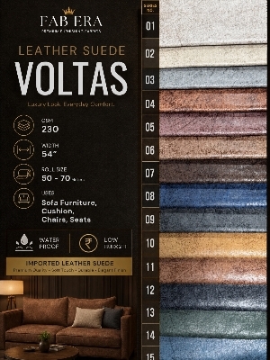 Voltas Leather Suede Sofa Fabric - Feature: Shrink-Resistant