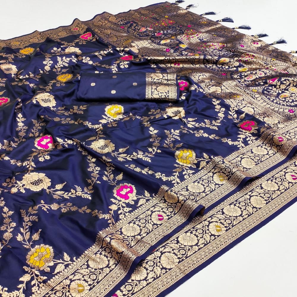 Premium Banarasi Silk Saree Soft Pure Banarasi Silk Saree | Zari Woven Designer Saree | Wholesale Saree Supplier