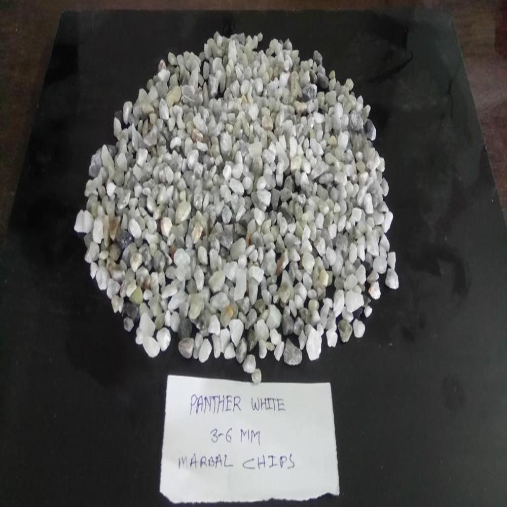 Panther White Marble Chips Crushed Marble Stone Aggregate for Resin Bound Flooring Stone Carpet