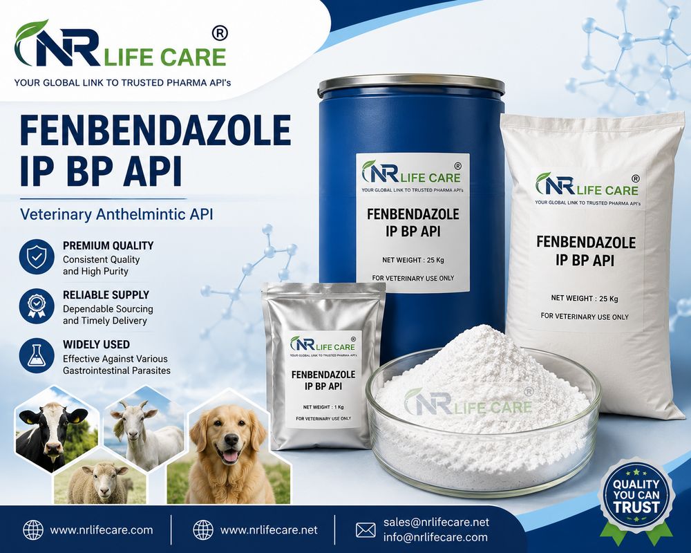 Fenbendazole IP BP API with DMF support