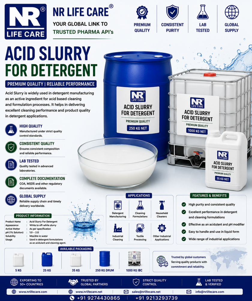 Acid Slurry For Detergent