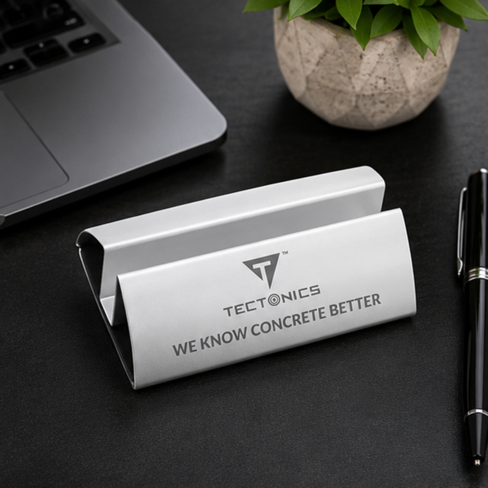 Aluminum Desktop Visiting Card Holder