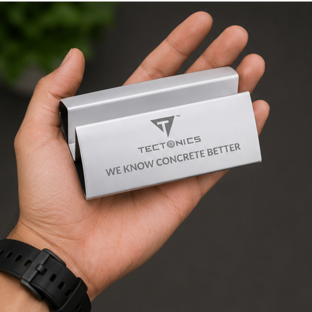 Aluminum Desktop Visiting Card Holder