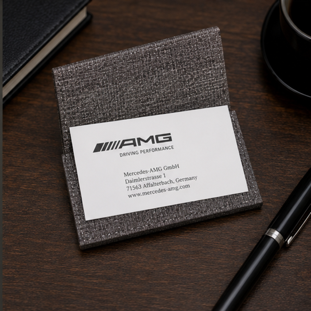Fabric Finish Visiting Card Holder