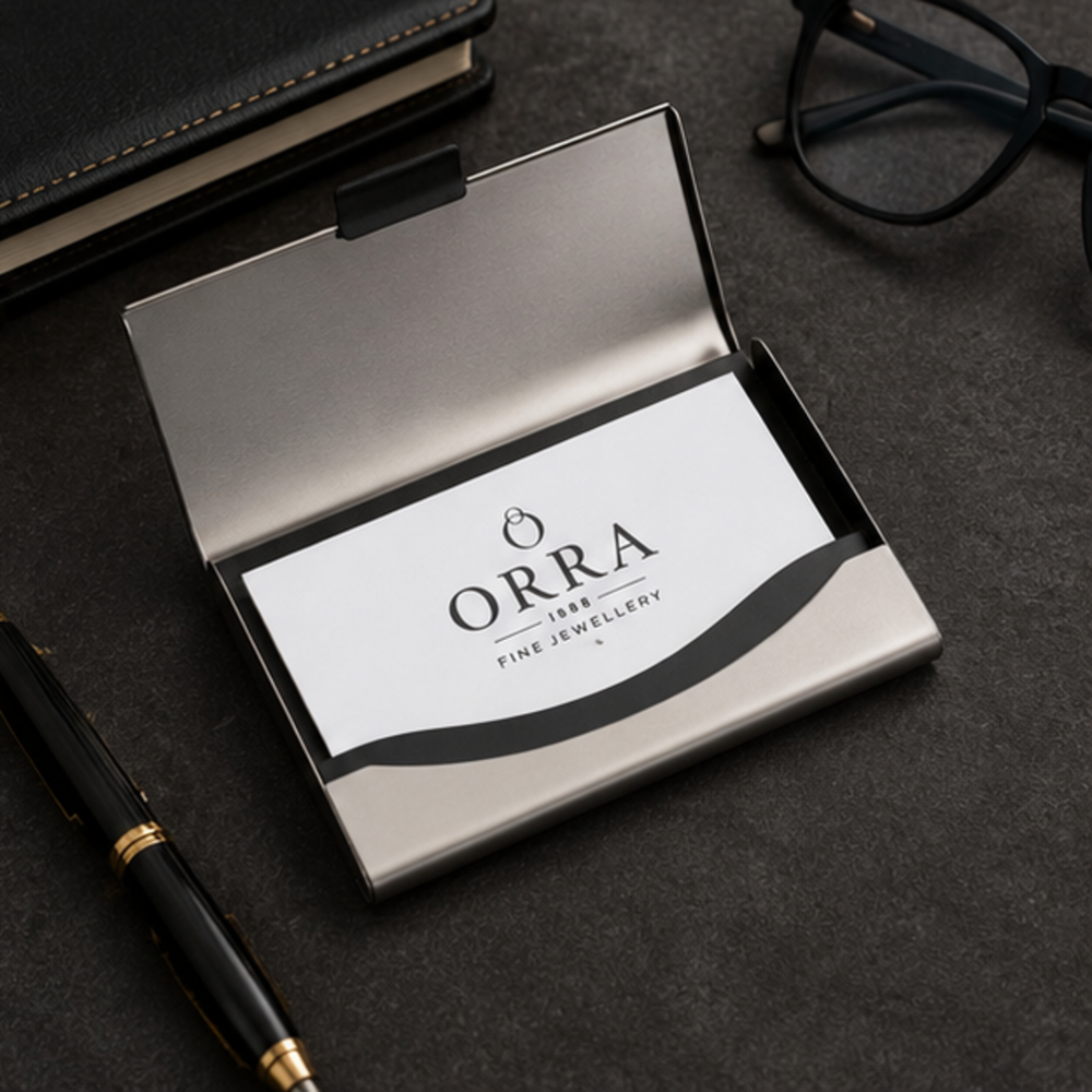 Executive Metal Visiting Card Holder