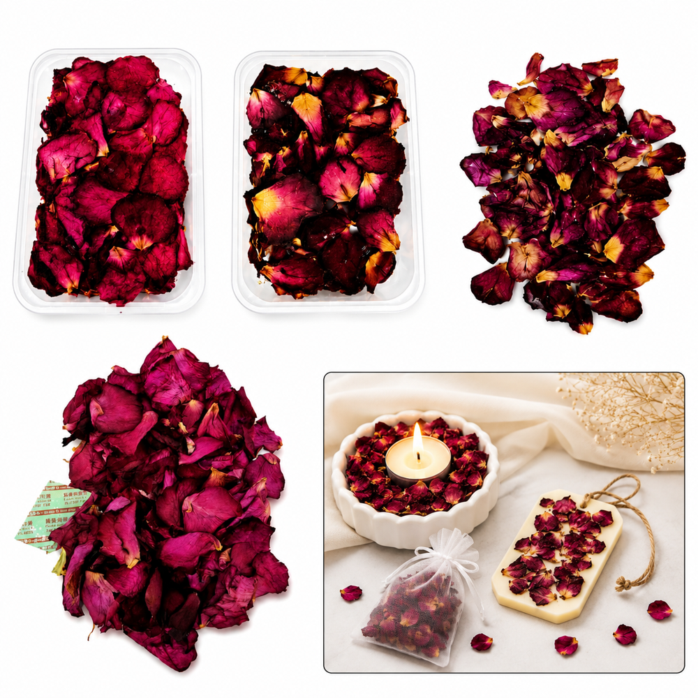 Dried Red Rose Petals