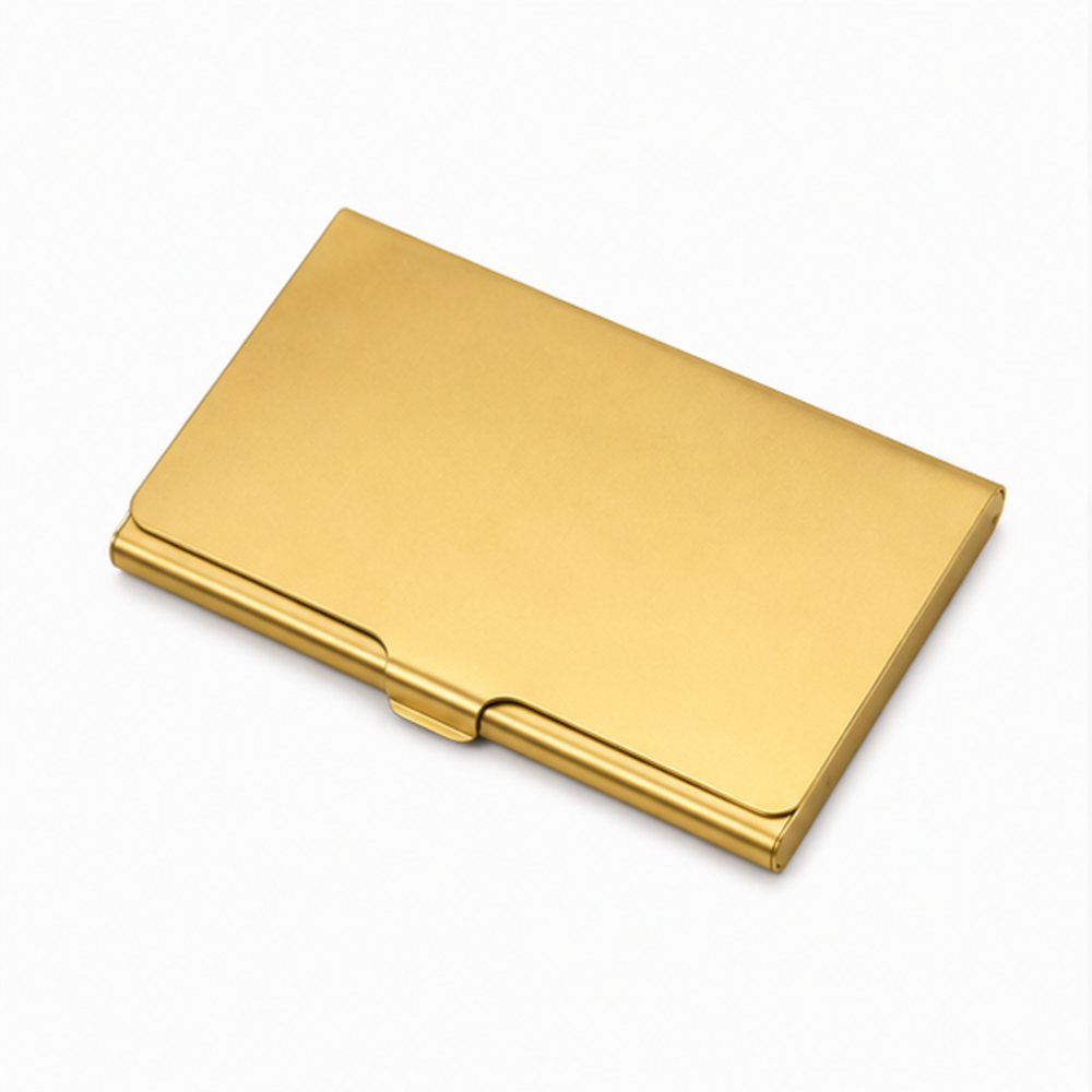 Golden Business Card Holder - Advantage: Customize