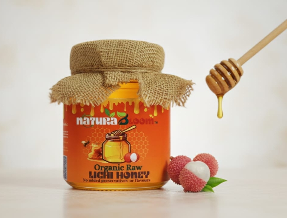 Natura Bloom 2 Kg Premium Wild Forest Raw Litchi Honey - Additives: No Additives