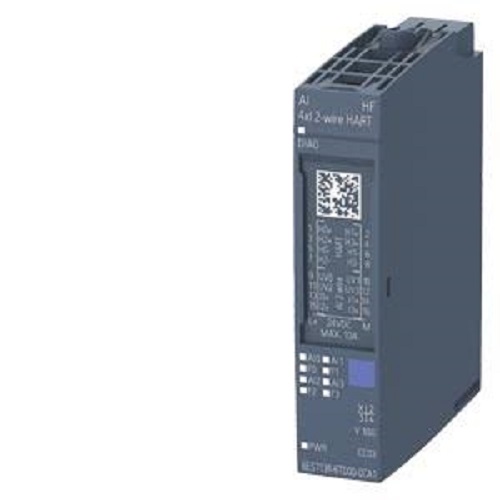 Siemens, Simatic Et 200Sp, 6Es7134-6Td00-0Ca1, N/A (Analog Hart Input Module), 1-Phase, 24 V Dc - Color: Siemens Standard Industrial Slate Gray (Utilises Cc03 Module Color Label Alignment)