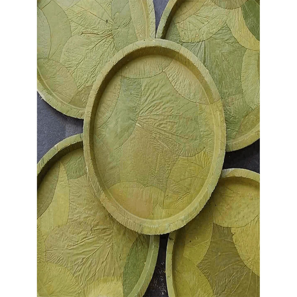 12 Inch Buff Standard Leaf Plate