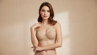 Lion Fabric Beige Padded Bra