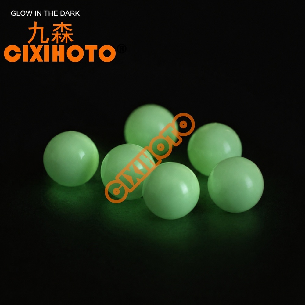 Glow in the Dark ABS Coated Stainless Steel Balls Luminous Plastic Covered Metal Balls Custom Size