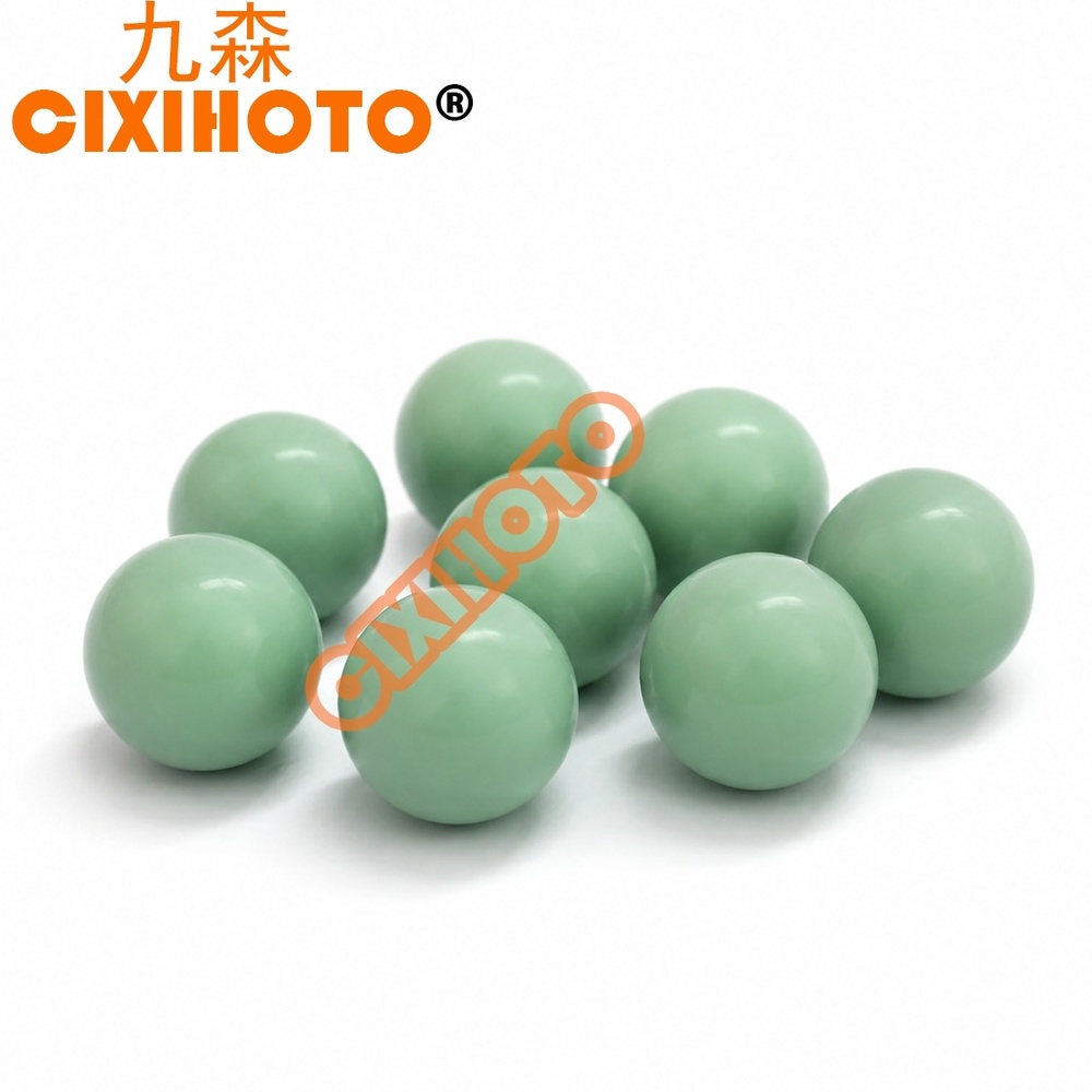 Glow in the Dark ABS Coated Stainless Steel Balls Luminous Plastic Covered Metal Balls Custom Size