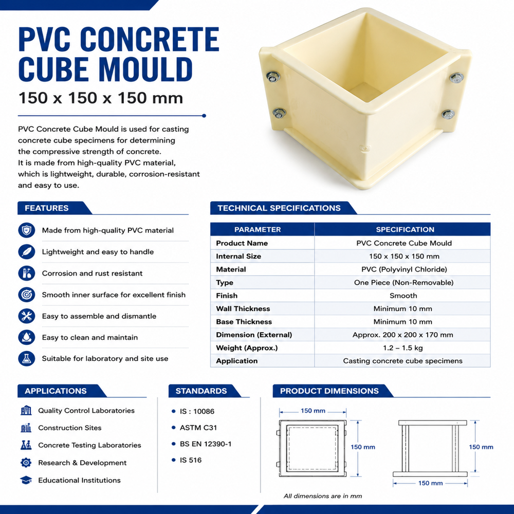 Cube Mould 100x100x100mm