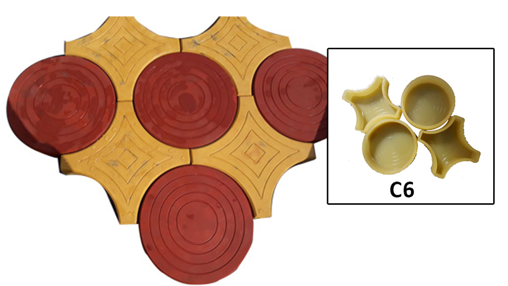 C6 Combination Paver Moulds