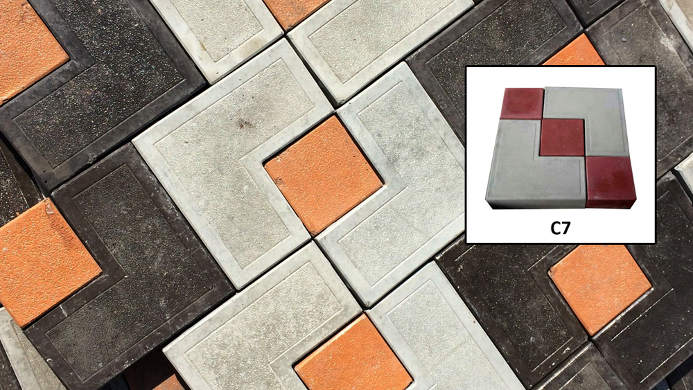 C7 Combination Paver Moulds