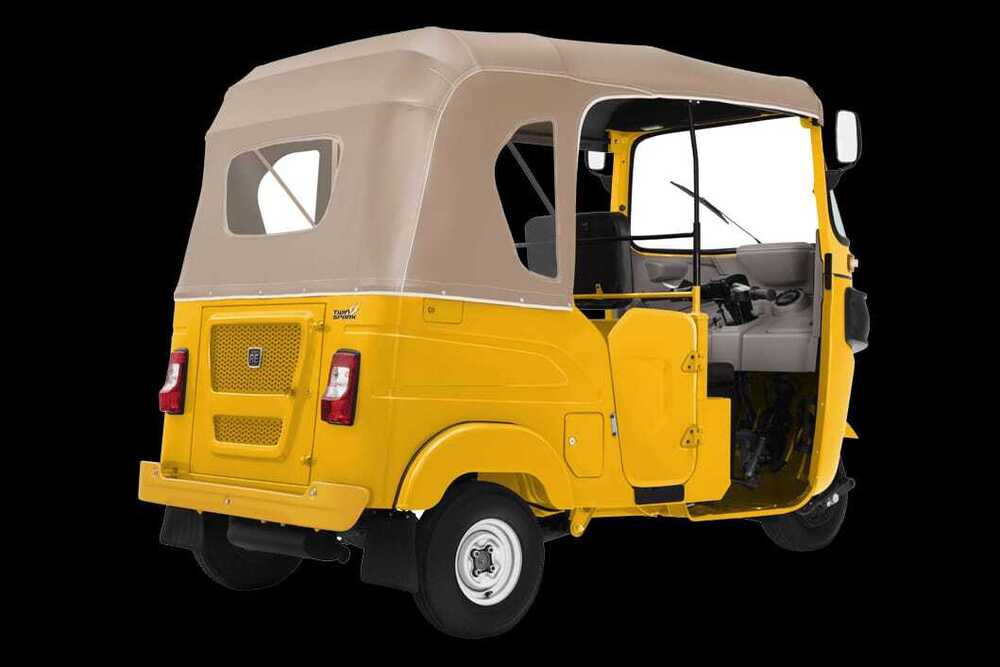 Customized Cream Auto Rickshaw Hood Cover