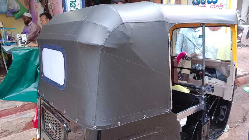 Black And Brow Auto Hood Cover