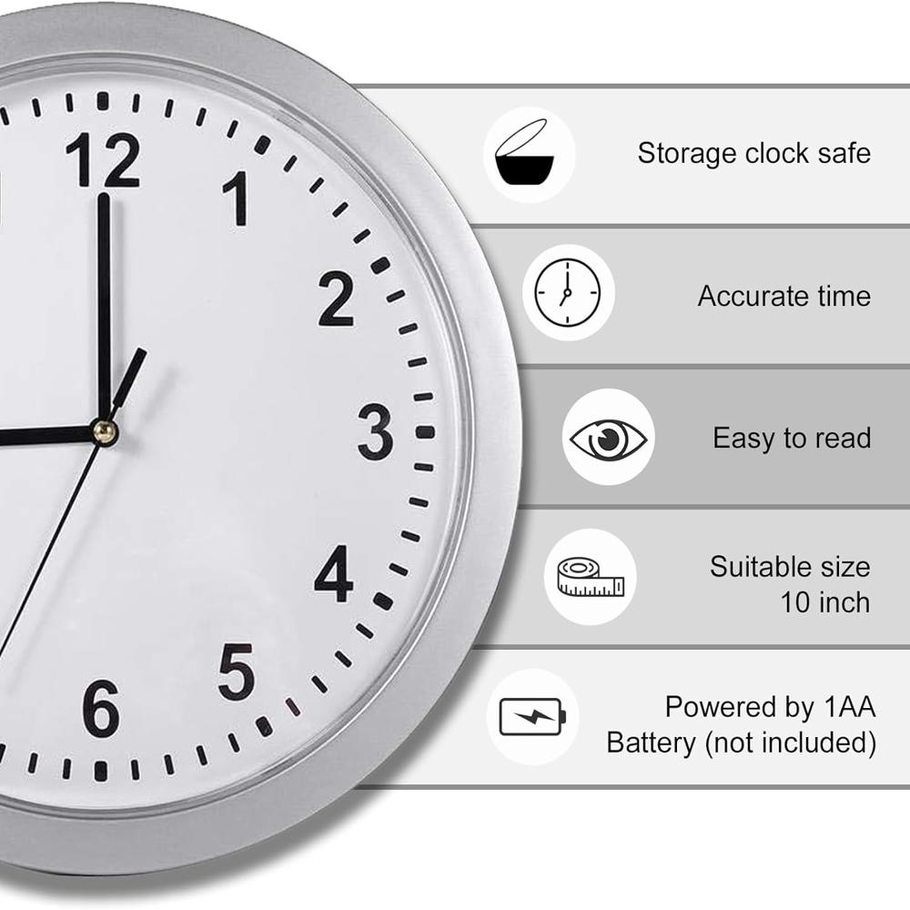 Wall Clock With Locker