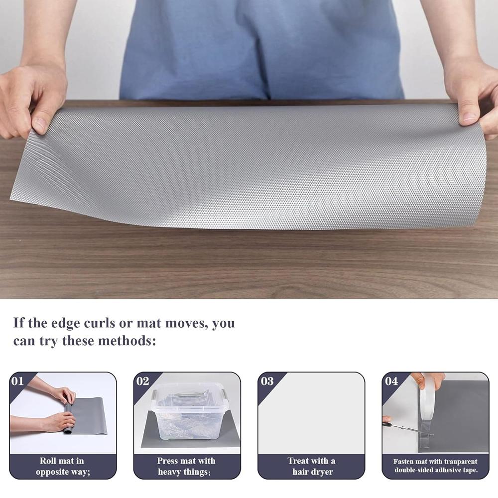 ANTI SLIP DRAWER MAT - GREY (45x125 CM)