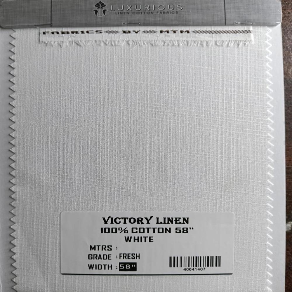 VICTORY COTTON LINEN SHIRTING FABRIC 58"
