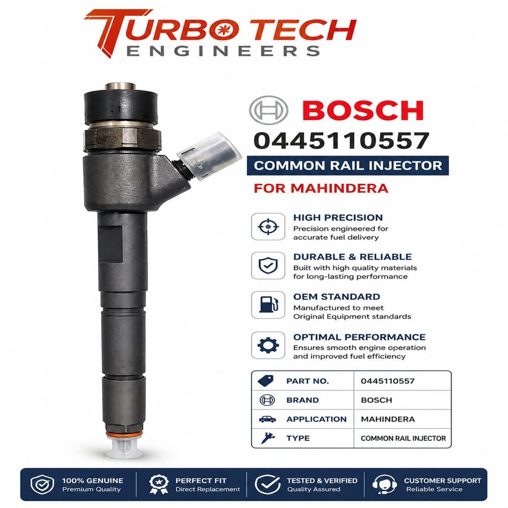 Bosch Common Rail Injector 0445110557  Mahindera - Dimension (L*W*H): 5  Meter (M)