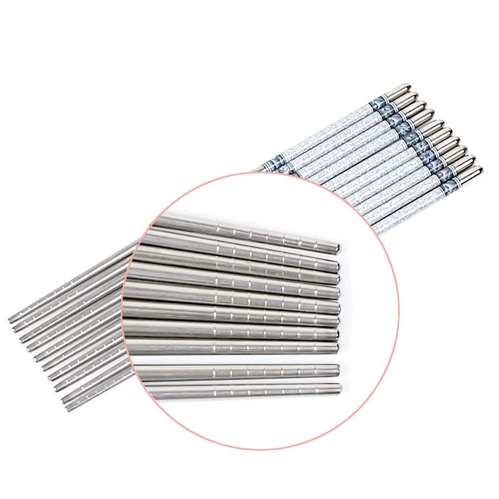 5 Pairs Reusable Chopsticks Set