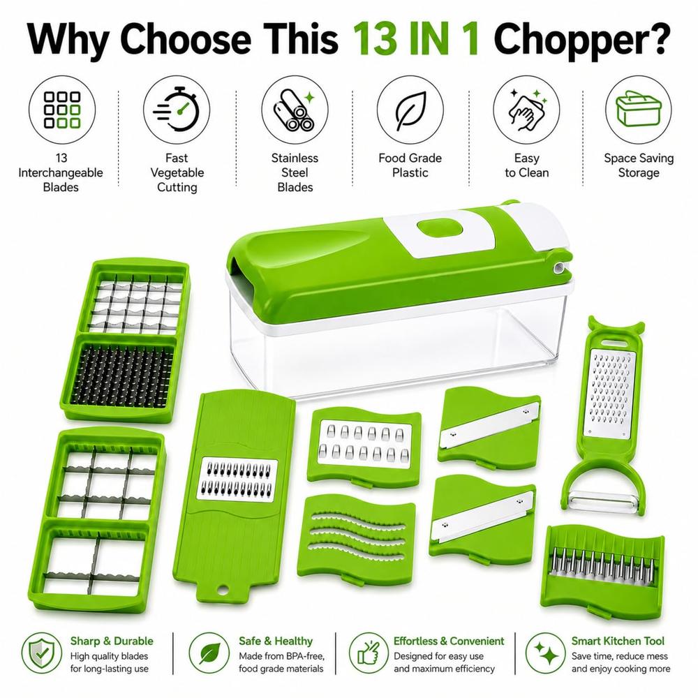 12 In 1 Multi Functional Vegetable Chopper