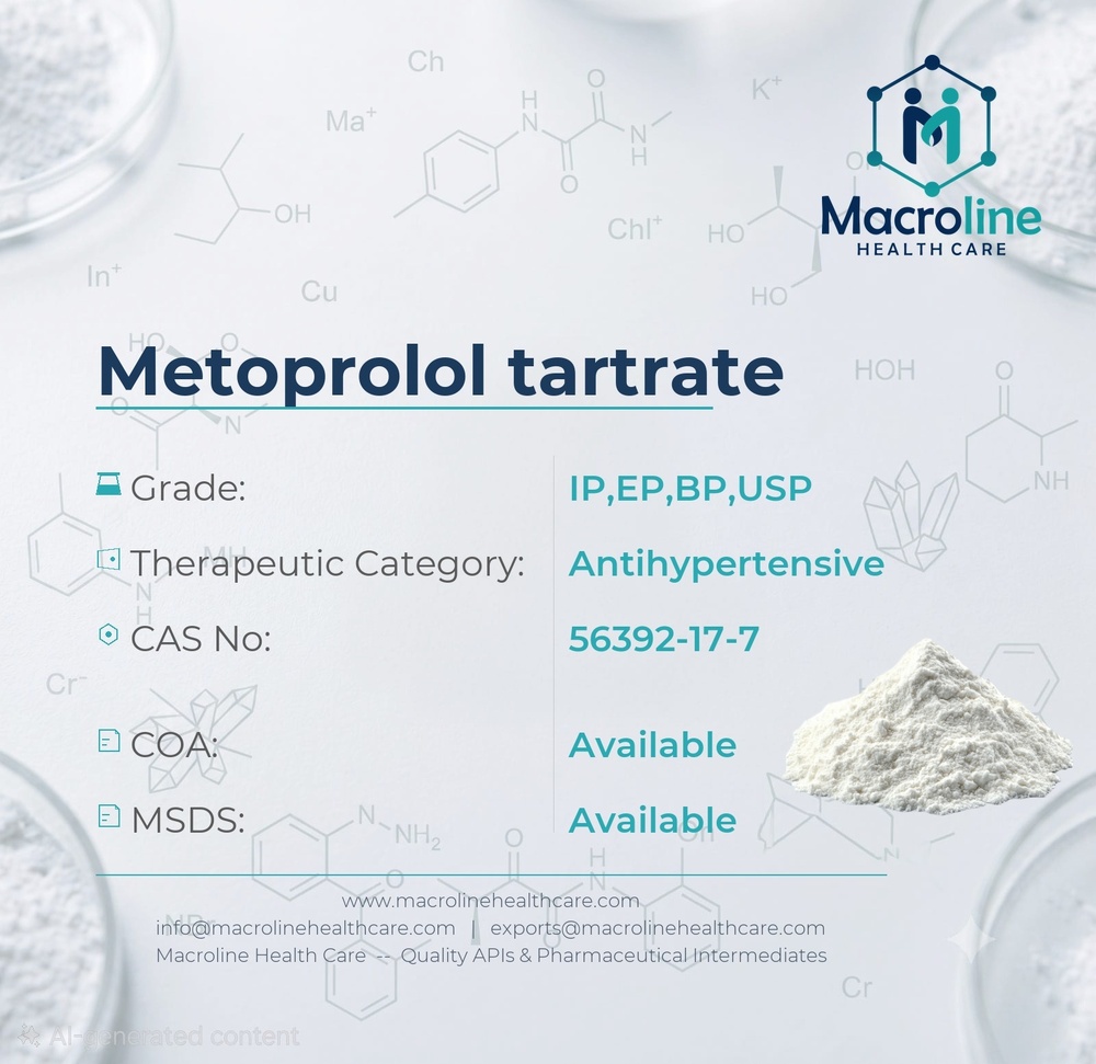 Metoprolol Tartrate API