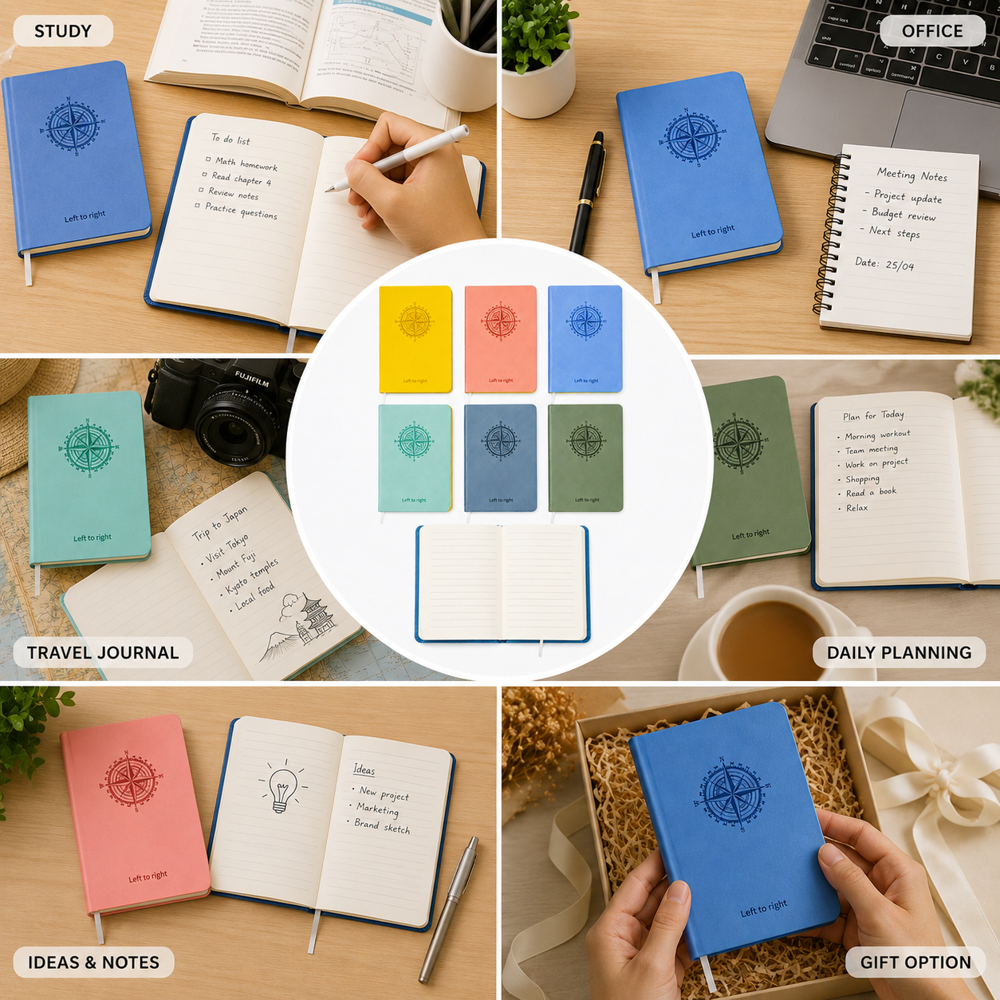 Panda And Compass Notebook