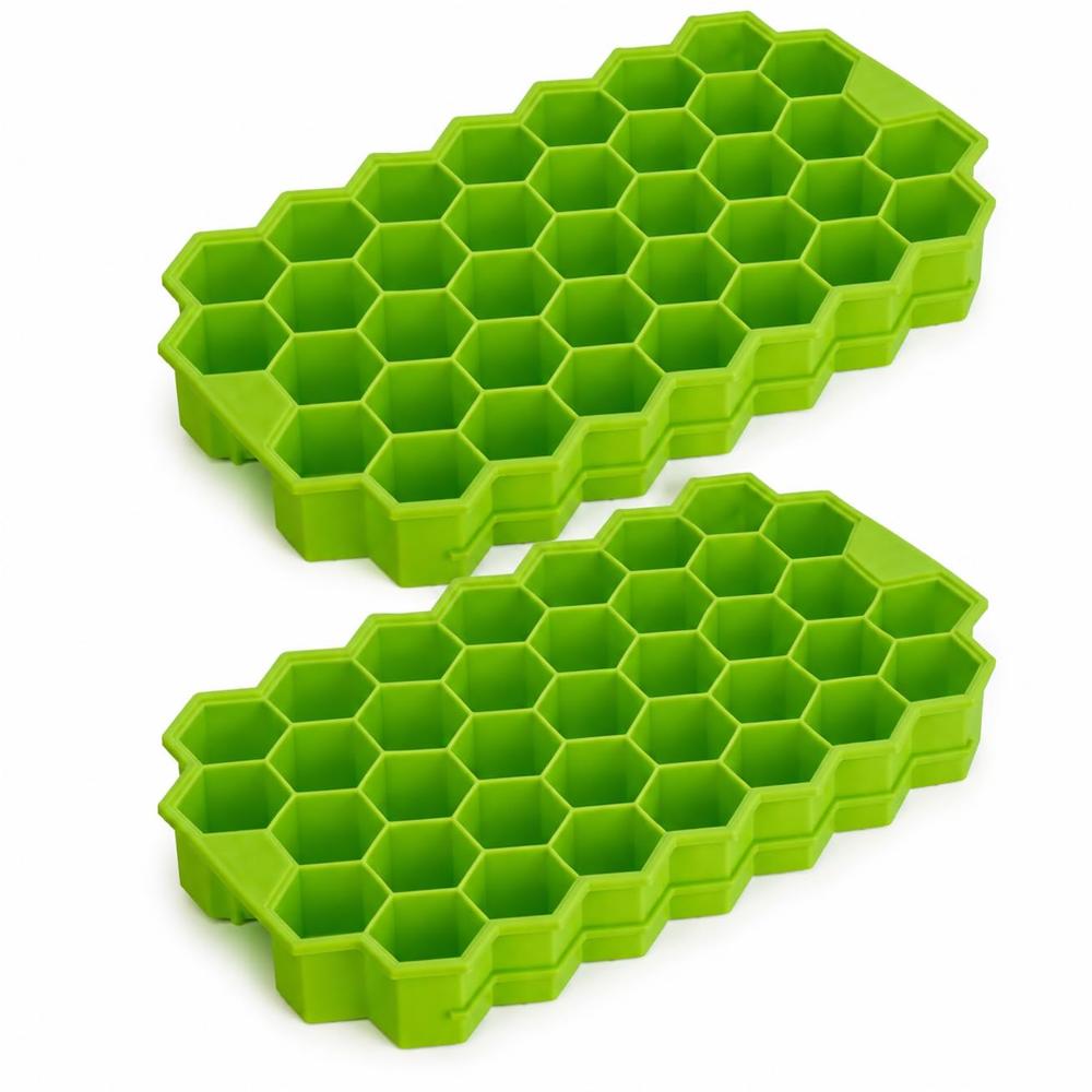37 Grid Flexible Silicone Honeycomb Ice Cube Tray - Water Resistant: No