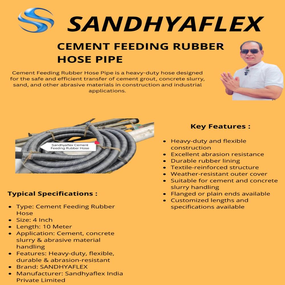 Cement Fedding Rubber Hose