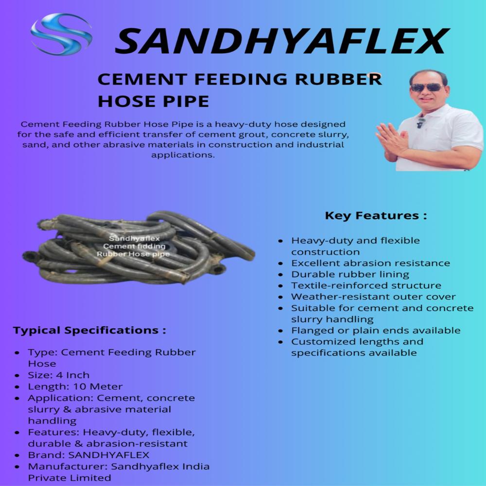 Cement Fedding Rubber Hose