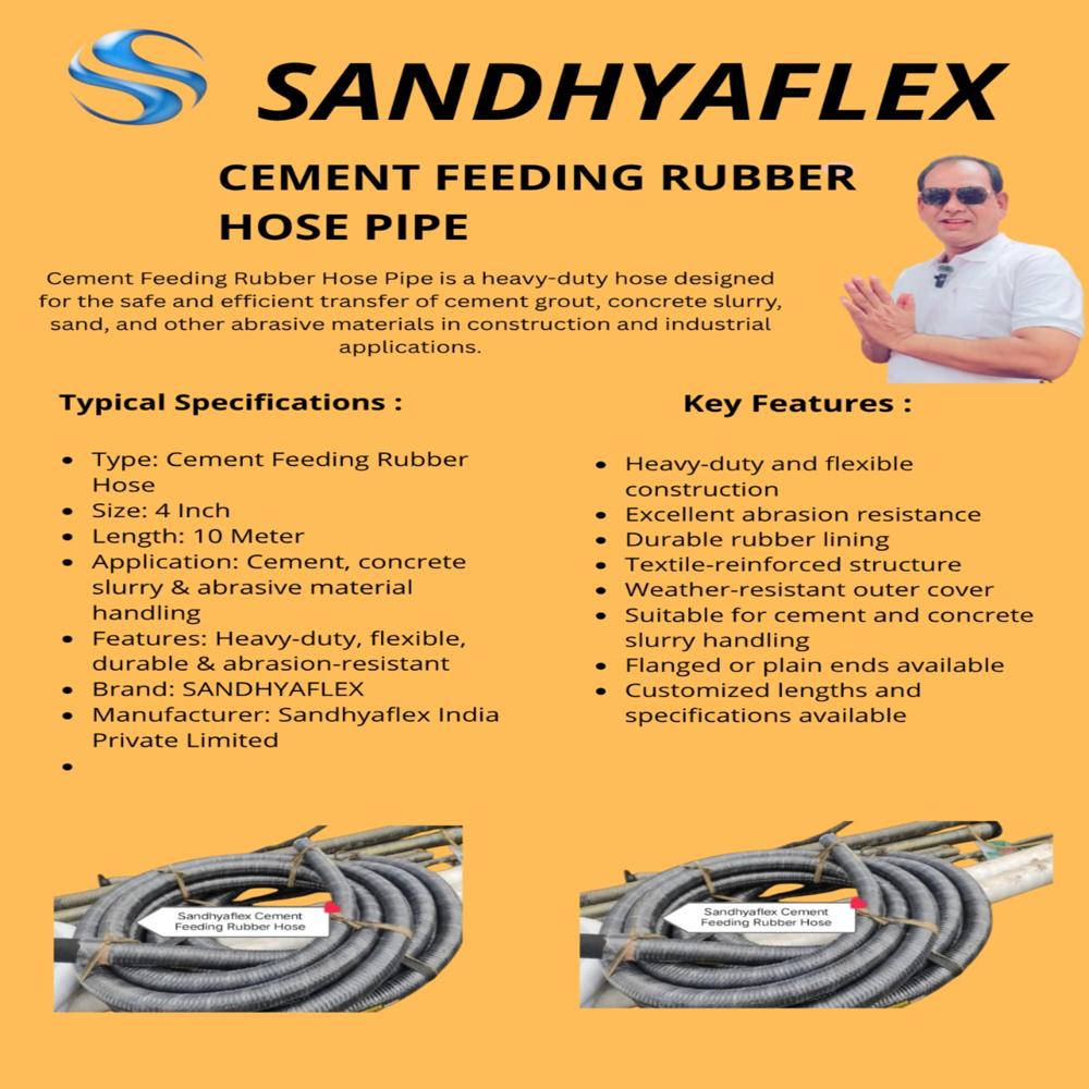 Cement Fedding Rubber Hose