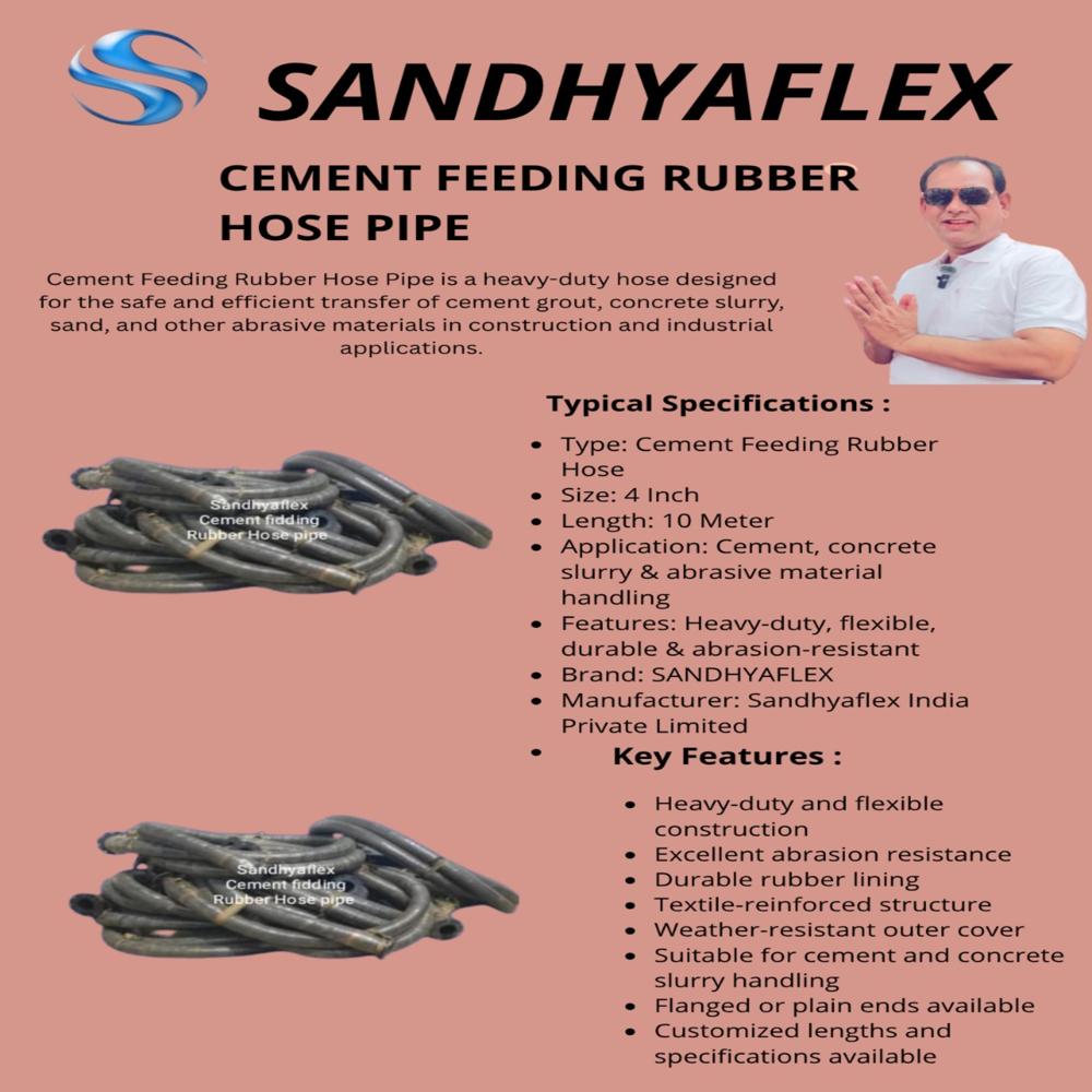 Cement Fedding Rubber Hose