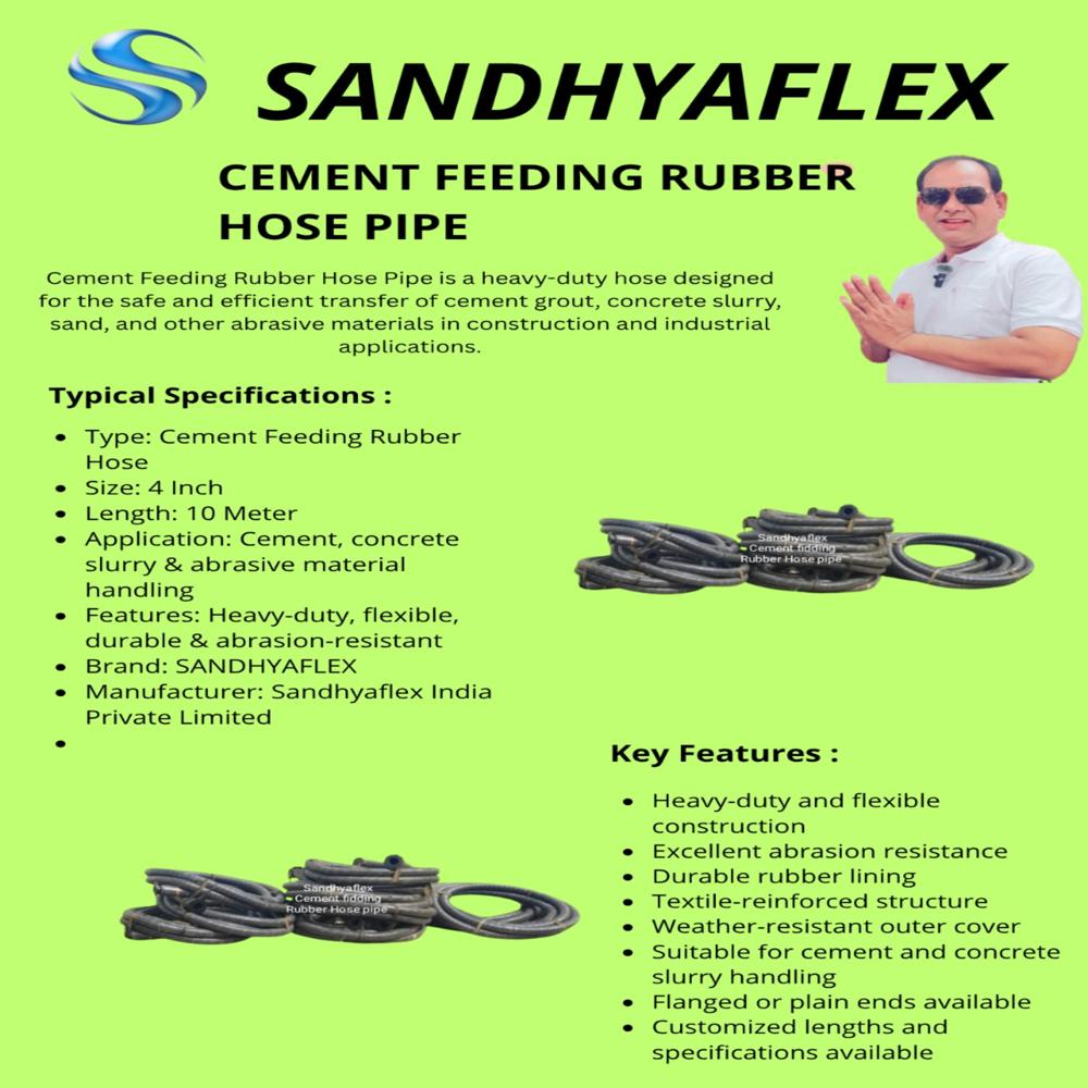 Cement Fedding Rubber Hose