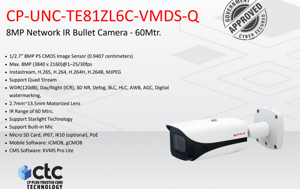 Cp Plus 8mp Bullet