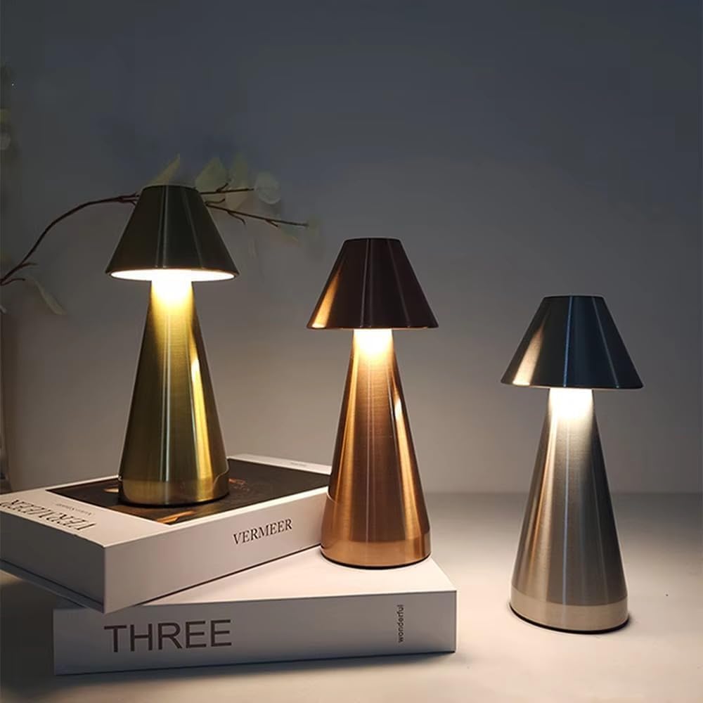 Pyramid Shape Table Lamp 3 Color