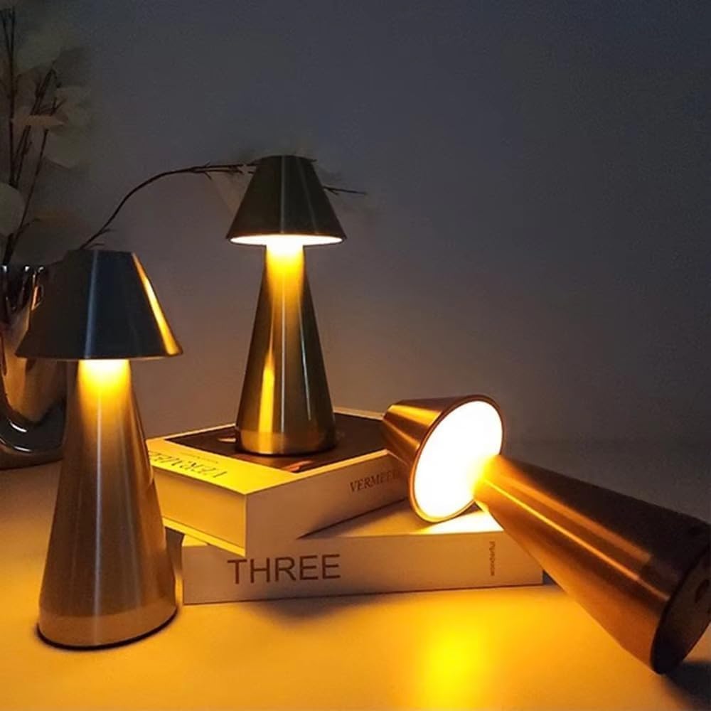 Pyramid Shape Table Lamp 3 Color