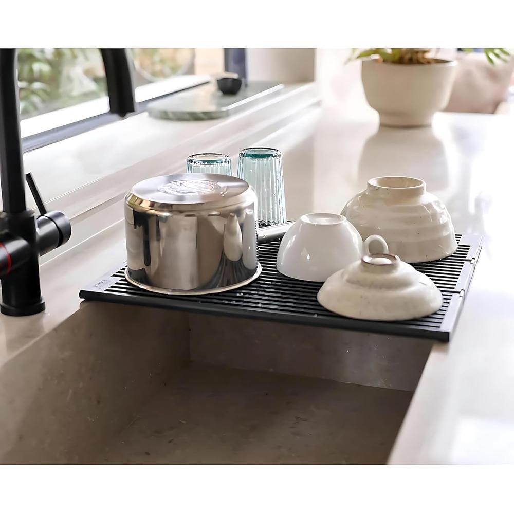Folding Over Sink Drainer